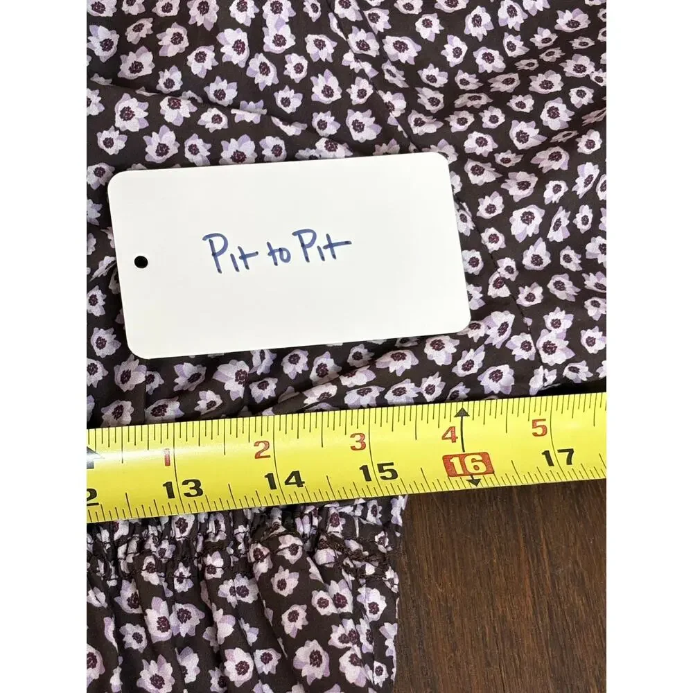 Matteau NWT Shirred Floral-Print Organic Cotton-Poplin Maxi Dress 10 AU 6 US - Picture 9 of 9